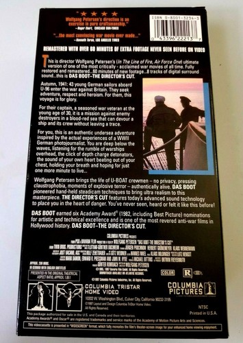 Das Boot The Directors Cut 2-VHS Tape Set Widescreen Remastered Colombia Tested  - Picture 2 of 8