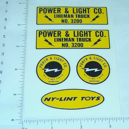 Nylint Power & Light Lineman Truck Stickers NY-028