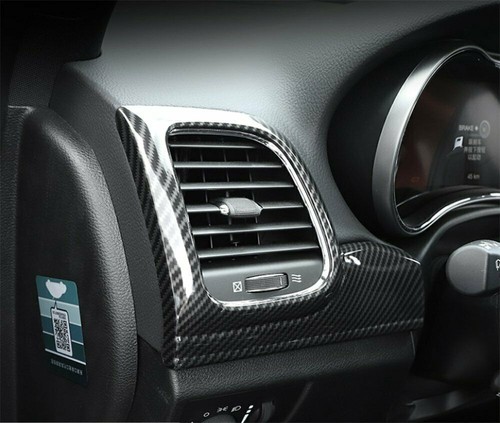 7P Carbon Fiber Dashboard Panel+Door Handle Trim For Jeep Grand Cherokee 2011-21 - Picture 5 of 12