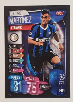topps ultimate stage ウーデゴール　サカ　マルティネッリ Lautaro Martinez #225 Topps UEFA Champions League Match