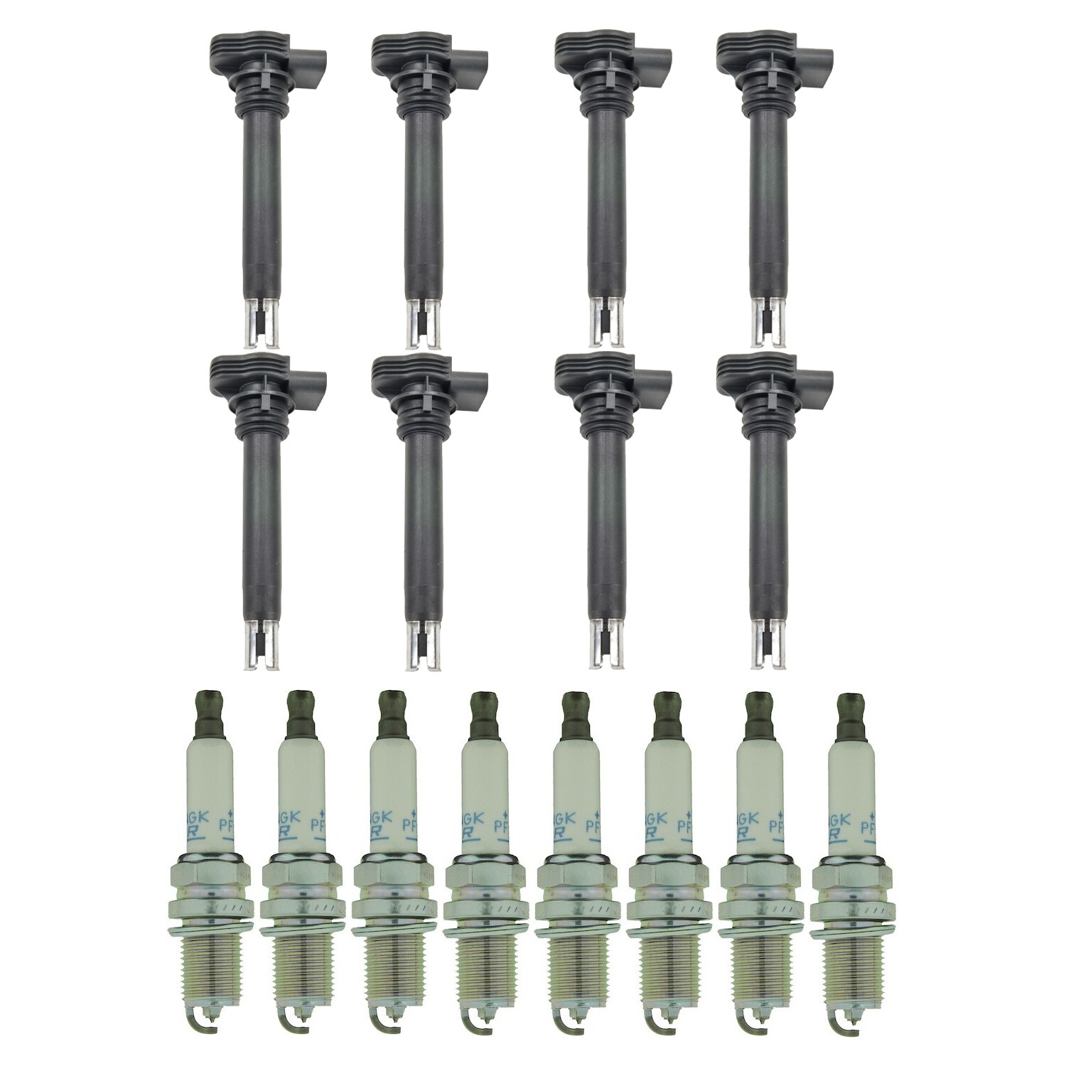 Bosch 8 Ignition Coil NGK 8 Laser Platinum Spark Plug Kit For Audi R8 RS4 RS5 V8