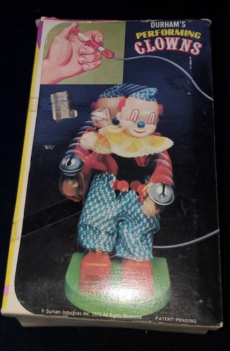 Vintage 1975 Durham Performing Clown Push Button Action Remote in Box - Picture 5 of 6