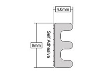 Image of Door Draught Excluder Brush Strip Self Adhesive Tape Stormguard Door Seal