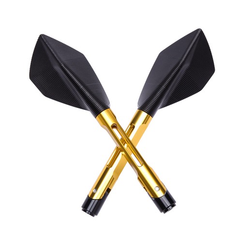 Anti-Glare Motorcycle Side Mirrors Glod For Honda Hornet CB600F CB750 CB1000R - Picture 9 of 11