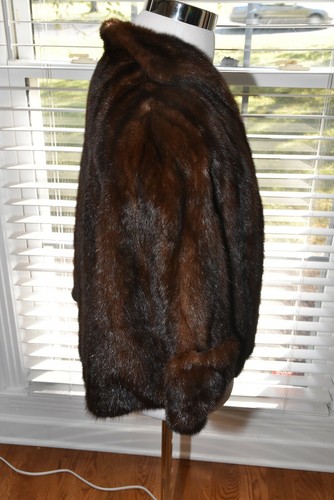 VTG KAUFMAN BROS. 100% REAL MINK FUR CAPE SIZE M/L SOFT AND PLIABLE  - Picture 3 of 5