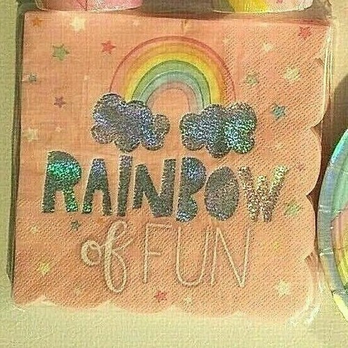 MAGICAL RAINBOW Birthday Party Supply Decoration Kit for 16 - Picture 5 of 7