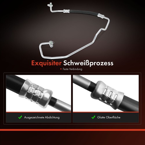 Conducto de aire acondicionado manguera de aire acondicionado línea de presión para Dacia Duster HM 1.3 TCe 1.5 dCi - Imagen 8 de 8