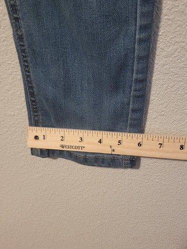 Levis 511 Jeans Boys Size 12 reg Slim Straight Distressed Adjustable Denim Blue - Picture 6 of 9