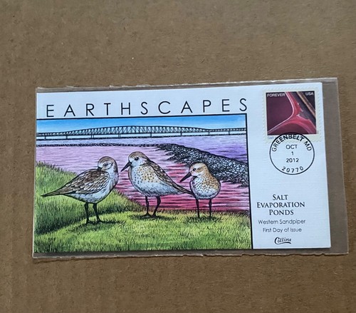 US FDC Collins HP #4710 Earthscapes Salt Evaporation Ponds Sandpiper 2012 - Picture 3 of 3