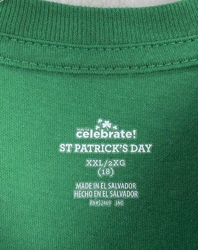 Celebrate St. Patrick’s Day DABBIN T-Shirt YOUTH XXL (18) Leprechaun - Picture 4 of 5
