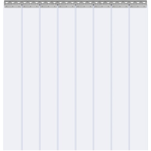 VEVOR Strip Curtain PVC Door Curtain 122 x 213.4 cm Cooler Freezer Clear Plastic - Picture 11 of 12