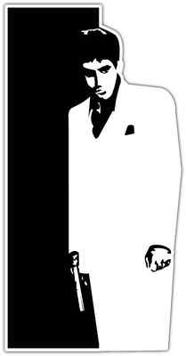Scarface Tony Montana Car Bumper Window Tool Box Sticker Decal 4.5/"X4.5/"
