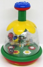 Vintage Chicco, Daisy Ladybug Spinning Top.