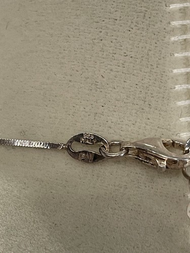Paola Valentini Sterling Silver Cherry Blossom Bib Necklace 18” Adjustable - 第 3/4 張圖片
