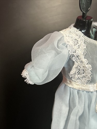 Vintage 1960s Barbie Sleeping Pretty #1636 Blue Negligee Robe & Shoes 1965. - Picture 5 of 12