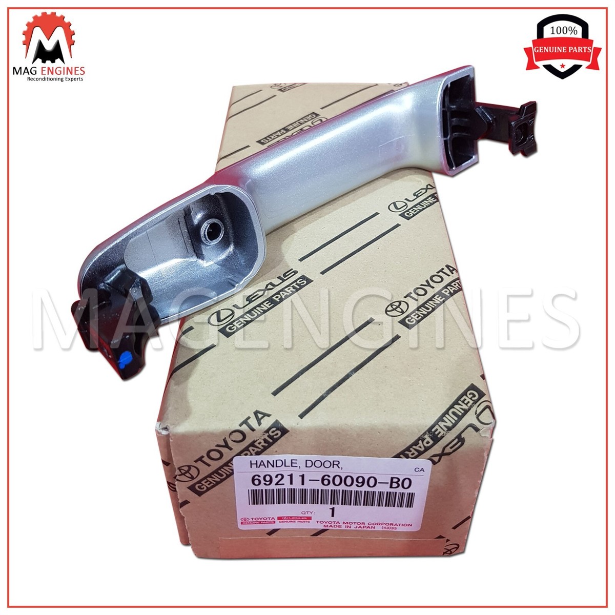 69211-60090-B0 GENUINE OEM HANDLE ASSY, REAR DOOR OUTSIDE, RH/LH  