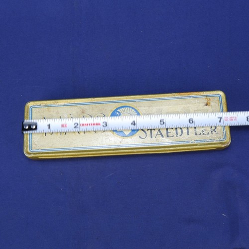 Caja de lata de lápices Mars Staedtler vintage hecha en Alemania - Imagen 12 de 12