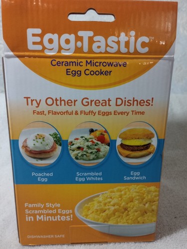Egg-Tastic Microwave Egg Cooker & Poacher For Fast & Fluffy Eggs EggTastic NEW! - Picture 3 of 5