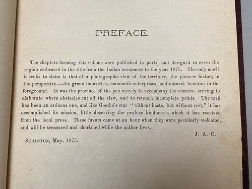 WYOMING VALLEY,  SUSQUEHANNA & LACKAWANNA COAL REGION - Clark [1875] Photographs - Imagen 14 de 24