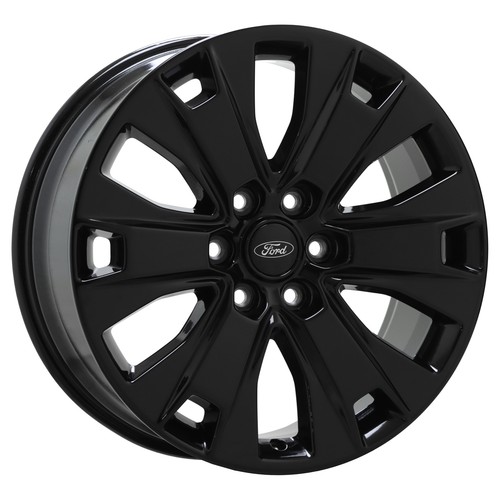 20" Ford F150 Truck Gloss Black wheels rims Factory OEM set 4 10065 - Picture 2 of 8