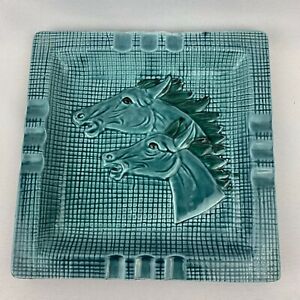 Mid-Century-Modern-Large-Horse-Head-Square-Ashtray-Japan