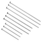 Silver Colour FLAT HEAD PINS Asst Sizes 20mm-70mm Jewellery Findings Making K40
