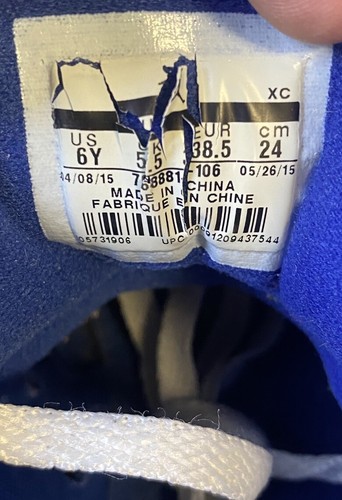Nike Air Jordan 6 Low Jungen Größe 6Y Blau Weiß Sportschuhe Sneaker 768881-106 - Bild 12 von 12