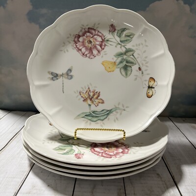 Lenox Set Of 5 Butterfly Meadow Dinner Plates Dragonfly Eastern