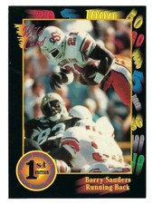 1991 Wild Card Draft Pick Football Card # 106 Barry Sanders