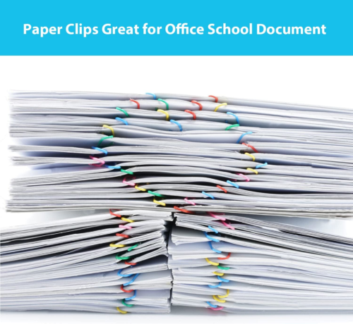 Paper Clips, 100Pcs 2 Inch Large Paper Clips, Assorted Colored Coated Jumbo P... - Picture 4 of 7