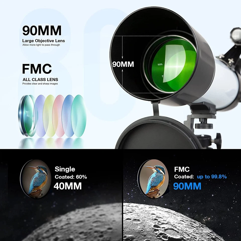 Telescope for Astronomy- 700x90mm AZ Astronomical Professional Refractor - Image 2 of 4