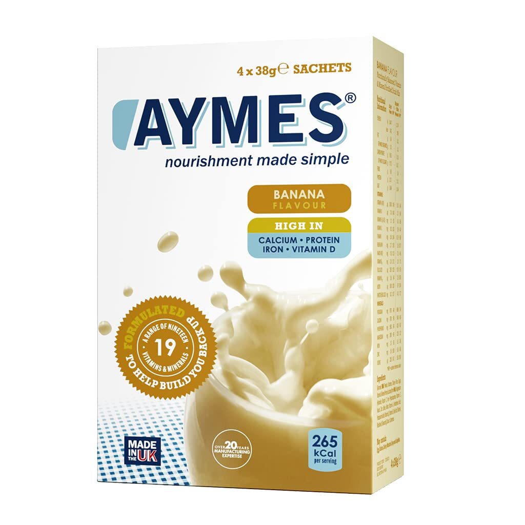 AYMES Banana Nutritional Shake Sachets 4x38g