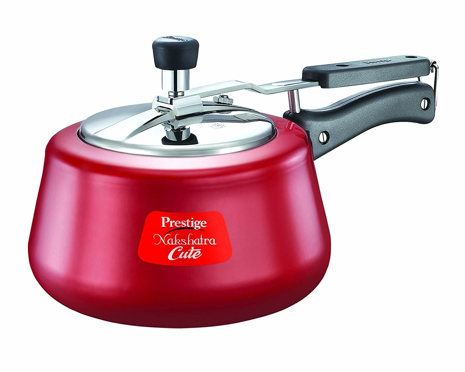 Prestige Nakshatra Cute 11729 Aluminium Inner Lid Pressure Cooker (3 lt) Red Prestige Nakshatra Cute 11729 Aluminium Inner Lid Pressure Cooker (3 lt) Red