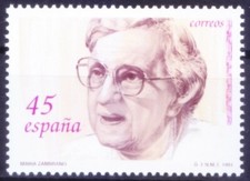 Spain 1993 MNH, Maria Zambrano essayist and philosopher
