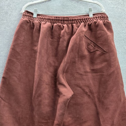 VINTAGE Air Jordan Men Activewear Pants Large Brown Sweatpants Logo Y2K READ - Picture 7 of 14