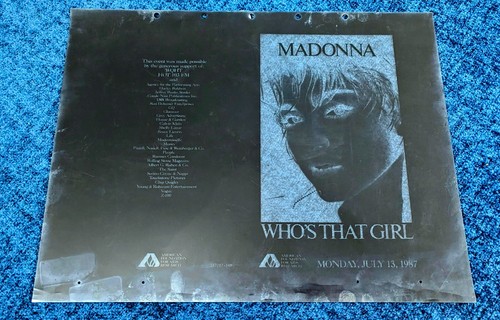 MADONNA ORIGINAL WHO'S THAT GIRL PROMO TOUR SIDA CÓMIC HIERBA NEGATIVA RITTS 1987 - Imagen 5 de 16