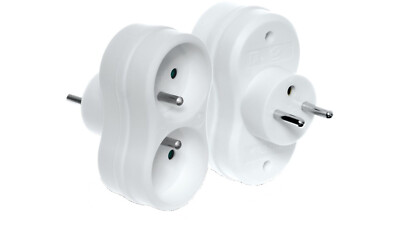 PLASTROL Steckerverteiler, 2-fach, weiß R-270P Stecksplitter