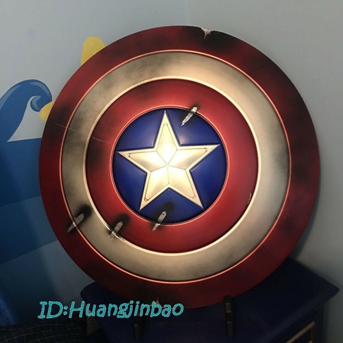 Captain America's Shield Prop Cosplay HCMY Battle Damaged In Stock Collection GK - 第 1/7 張圖片