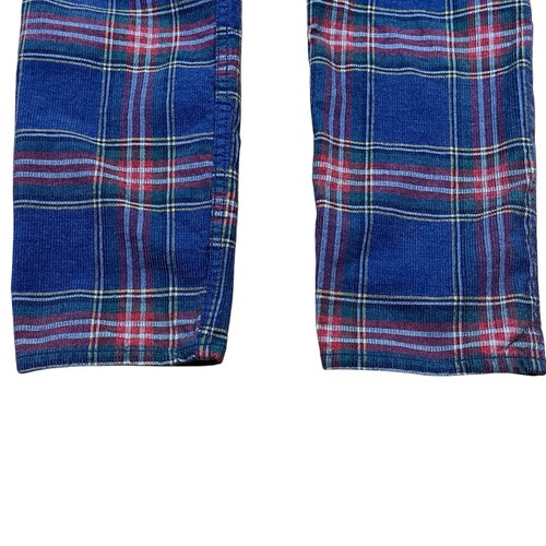 Levis Made & Crafted Empire Skinny Corduroy Pants 31 (Fits 34x31) Blue Plaid - Picture 9 of 9