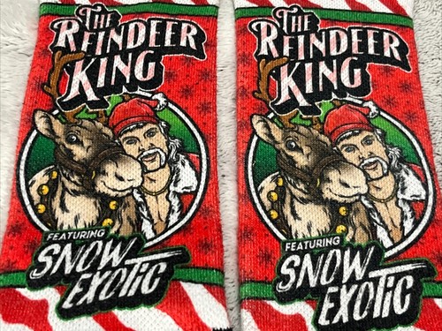 Calze unisex Rockem Rockem in pensione adulto L/XL Snow Joe esotiche renne re - Foto 4 di 11