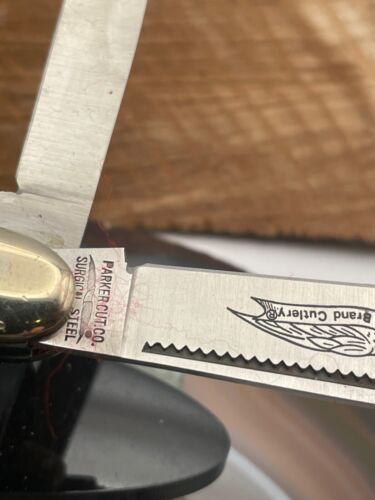 Parker Cutlery 95143 3 Blade Stockman with smooth bone handles--2738.23 - Picture 3 of 12