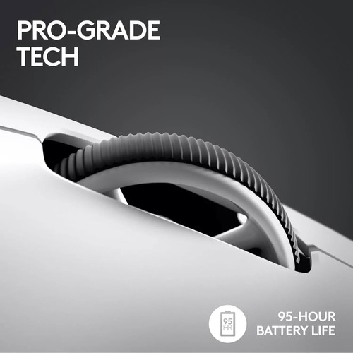 LOGITECH PRO X Superlight 2 Wireless Optical Gaming Mouse - White - Picture 3 of 5