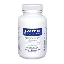 	Pure Encapsulations Magnesium Glycinate Supplement for Stress Relief 90 Caps...