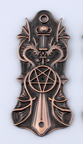 cache TRUSS ROD cover custom metal gothique BRONZE - Picture 1 of 3