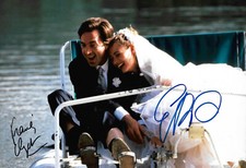 Francois Cluzet & Emmanuelle Beart Autogramme signed 20x30 cm Bild 