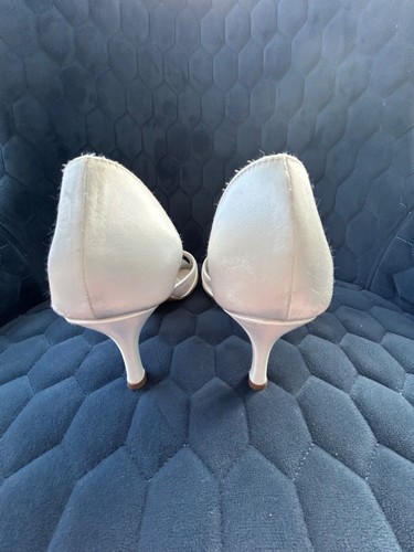 Paradox Ivory Satin Wedding/ Bridal Shoes with New Heel Grips: UK 5 - Picture 9 of 17