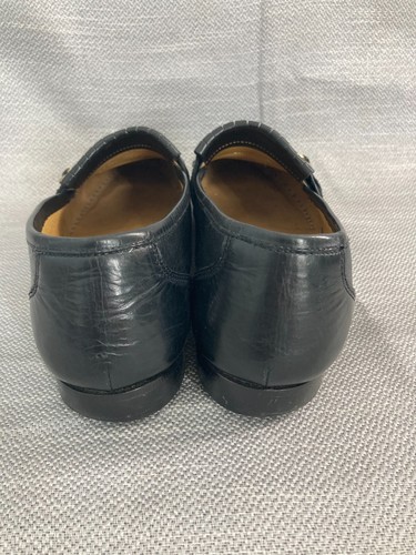 Bostonian Florentine Kiltie Black Leather Slip On Loafer Mens 9 1/2M - Picture 4 of 12