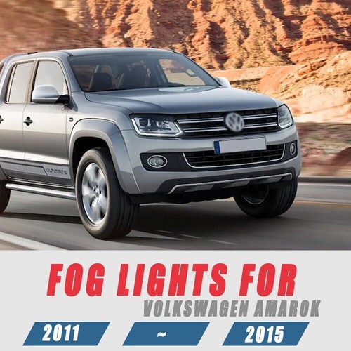 For VW Amarok 2011-15 Halogen Fog Light Bumper Frame Cover Daytime Running Light - Picture 9 of 9