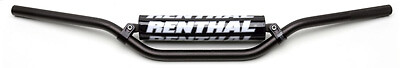 Renthal 7/8'' Handlebars DirtBike Moto Offroad Black Bend RC 971-08-BK-01-185