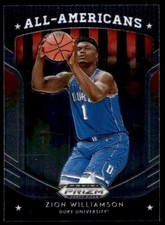 2019-20 Panini Prizm Draft Picks Zion Williamson Rookie G55 Duke Blue Devils